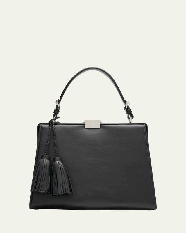 Simone Frame Leather Shoulder Bag